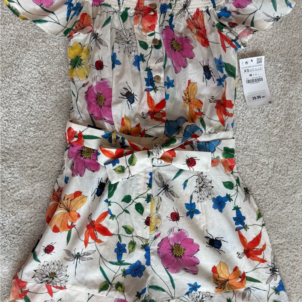 Zara Multicolor Floral Jumpsuit